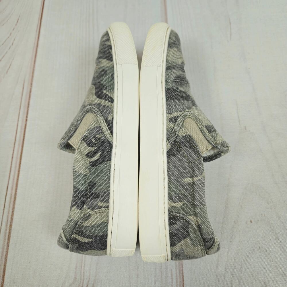 J.Crew Camo Canvas Slip-On Shoe Gray Green 6 - Picture 4 of 11
